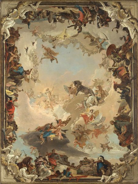 Allégorie des planètes et des continents, Giovanni Battista Tiepolo par Des maîtres magistraux