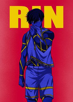 Rin Itoshi Blue Lock anime by InSomnia