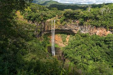 Waterfall Mauritius by Peter Schickert