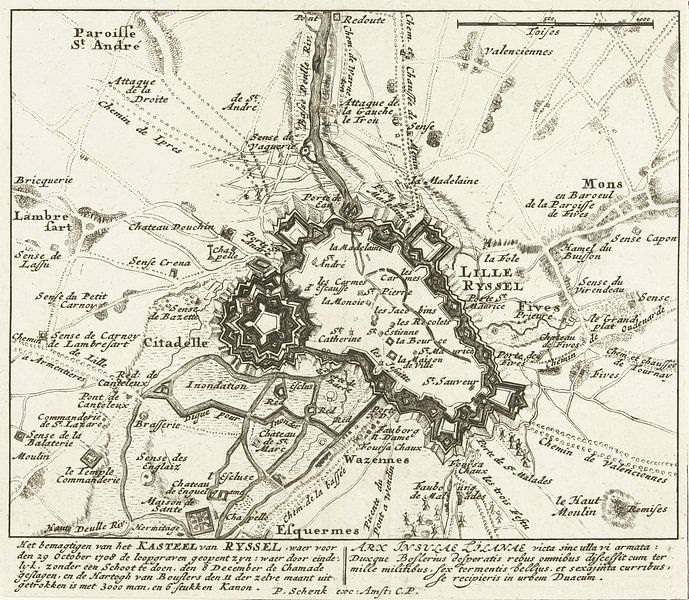 Die Belagerung von Lille, 1708 von Atelier Liesjes
