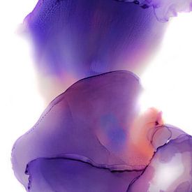 Abstrait violet sur Stephanie Bos