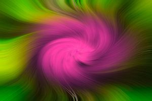 Knallende groen met roze twist illustratie