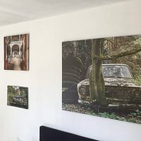 Customer photo: Lost Place - abandoned car by Gentleman of Decay, on canvas