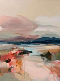 Blush Coastal Landscape by M.A.Z.U.N.