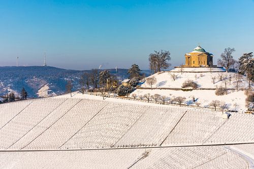 Chapelle funéraire de Stuttgart en hiver sur Werner Dieterich