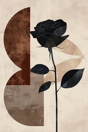 Rose sépia aux influences Art déco