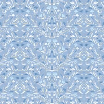 Paradis floral bleu clair - moderne et intemporel sur Studio Hinte