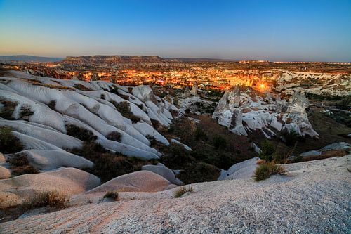 Zonsondergang in Cappadocië