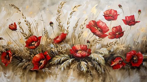 Poppies in the cornfield