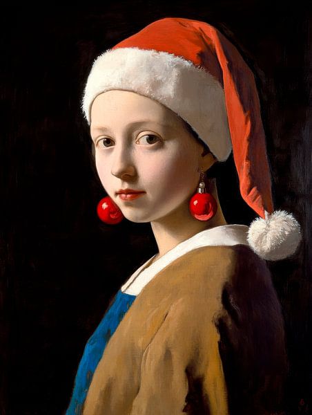Weihnachtsmädchen von Poster Art Shop