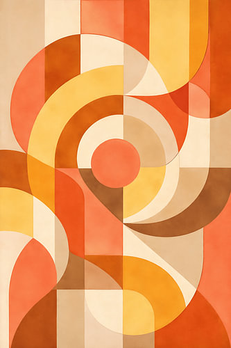 Warme Retro Geometrie