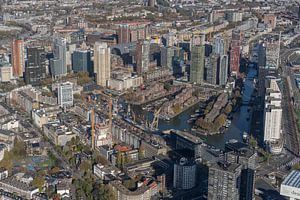 Das Herz von Rotterdam mit Blick auf das Gebiet um das Hafenmuseum.
