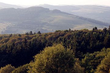 Panoramic view from the Kreuzberg towards the Wasserkuppe