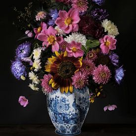 Vaas met bloemen van KunstKartel