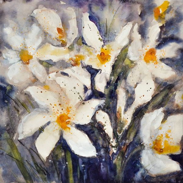 Daffodils abstract by Christine Nöhmeier