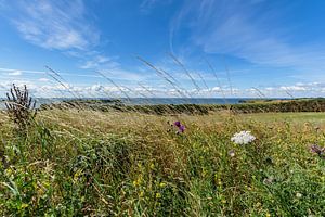 Groß Zicker, Blick zum Klein Zicker, den Zicker See und die Ostsee, Rügen