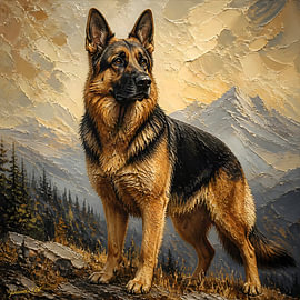 Deutscher Schäferhund 1 von Johannas Art Creations