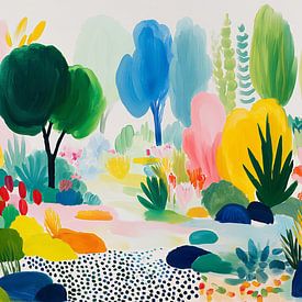 Sommerlicher abstrakter Garten von ARTemberaubend