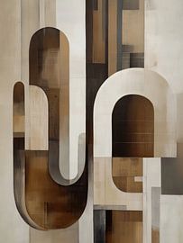 Abstrait aux tons terreux modernes sur Imagine