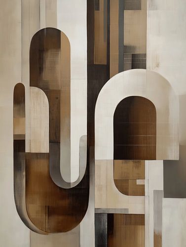 Moderne Aardetinten Abstract