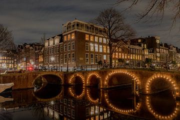 Blauwburgwal/ Herengracht Amsterdam von Gerard Koster Joenje (Vlieland, Amsterdam & Lelystad in beeld)