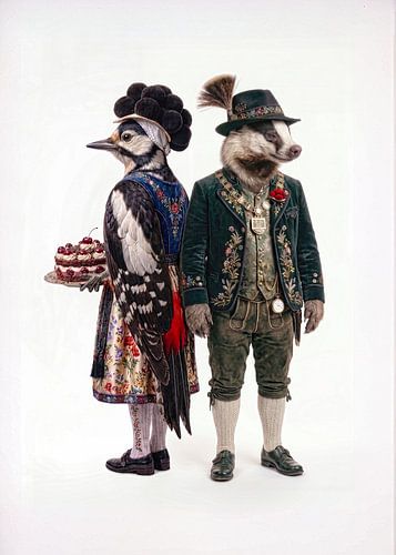 Buntspechtin Frieda & Bürgermeister Markus von Ingo Laue