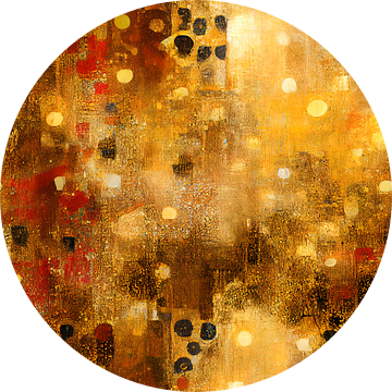 Abstract patroon in de stijl van Gustav Klimt #IV van Whale & Sons