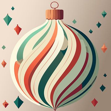 Christmas art Christmas beige ball