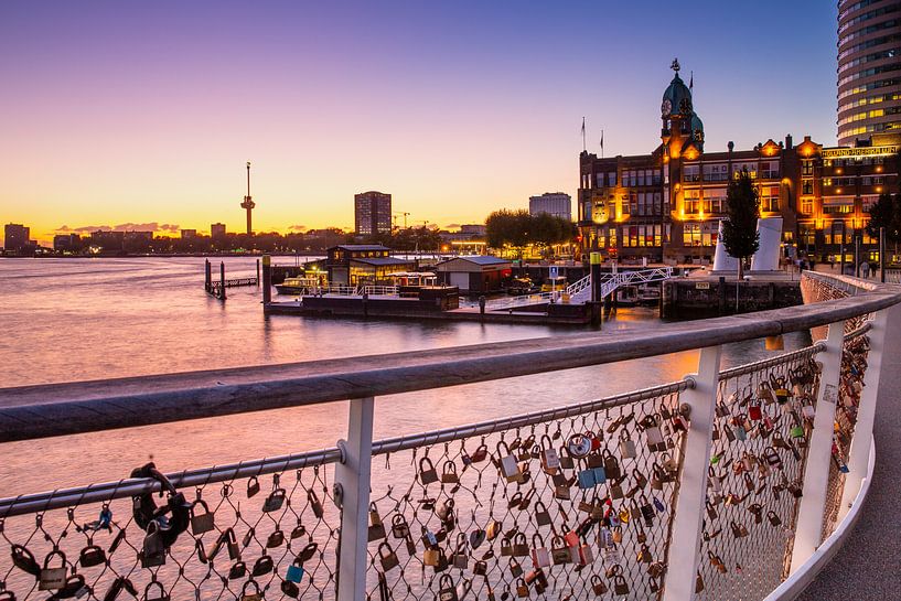 Rotterdam with Sunset by Petra Brouwer