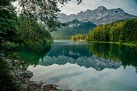 Sunrise at lake Eibsee