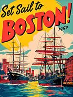 "Historisches Boston: Urban Art Print"