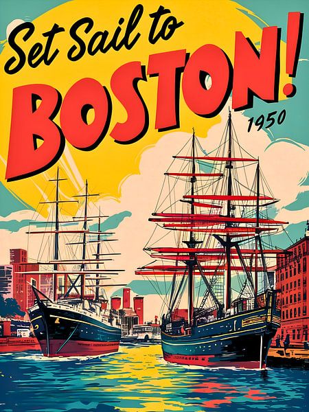 &quot;Historisches Boston: Urban Art Print&quot; von Robert Swaine