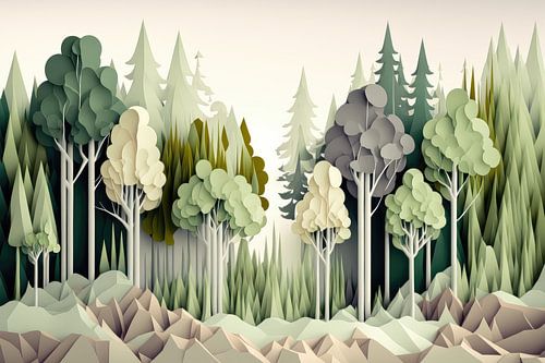 Bos als moderne kunst