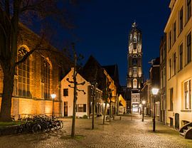 Utrecht Buurkerhof in der Nacht von Daan Kloeg