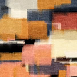 Abstracte kunst in levendige neon- en pastelkleuren van Abstract Minimalist Art