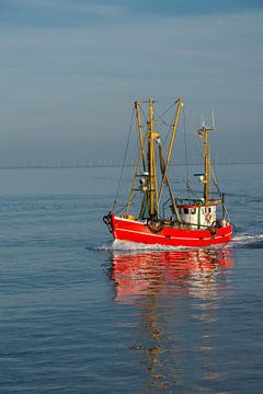 Visserskotter op de Noordzee van Conny Pokorny