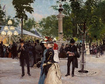 Zomeravond in Tivoli (1888) van Peter Balan