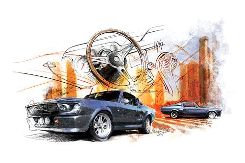 Shelby 500 GT Mustang (1967) van Martin Melis