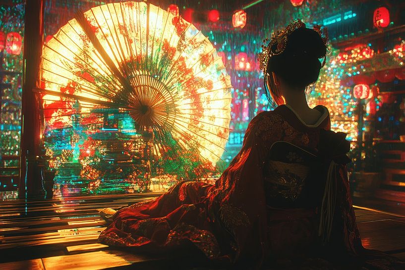 digital modern japanese art by Egon Zitter