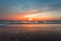 Ruhiger Sonnenuntergang in Noordwijk aan zee (0140)
