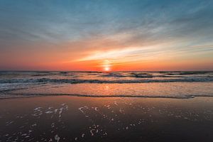 Coucher de soleil calme à Noordwijk aan zee (0140)