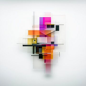 Eigentijds en toekomstgericht - zwevende structuur van Klaus Tesching - Art-AI