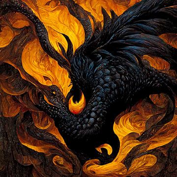 DIGITAL ART dragon fantasy by rinda ratuliu