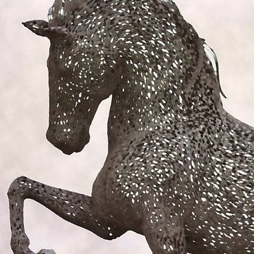 Schwarzes Pferd II von Mad Dog Art