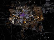 Karte von Leeuwarden abstrakt von Maps Are Art Miniaturansicht