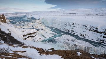 Gullfoss Waterval, IJsland, Europa van Alexander Ludwig
