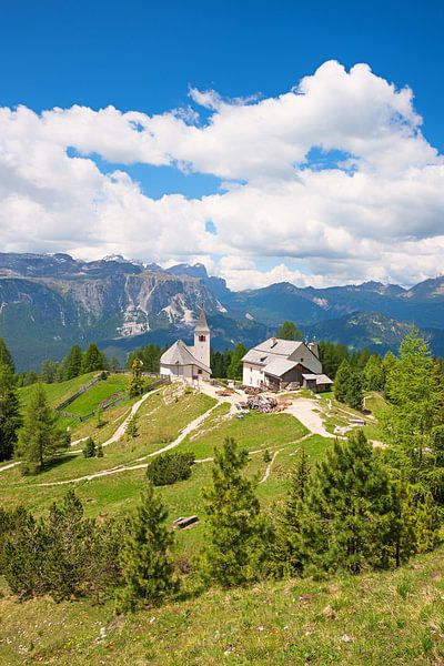 beautiful view from Heiligkreuzkofel mountain trail, dolomites by SusaZoom