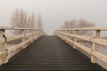 Brücke im Nebel von Merijn Loch