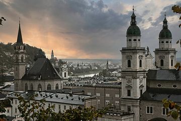 Barok stad Salzburg van Sara in t Veld Fotografie