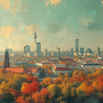 Berlin Skyline Poster Print sur Niklas Maximilian